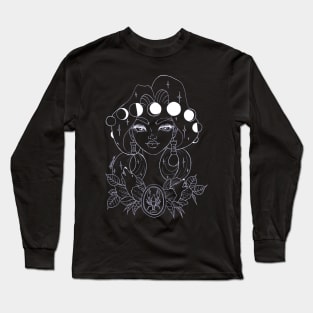 Tarot - 18 - Moon Long Sleeve T-Shirt